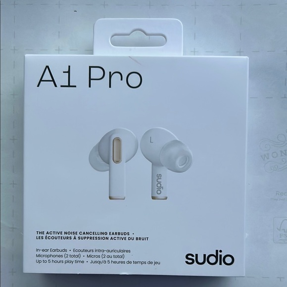Sudio A1 Pro White Earbuds - Picture 1 of 4